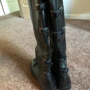 Tall black size 10 riding boots
